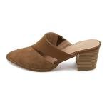 Syktkmx Women's Backless Chunky Stacked Mules