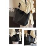 Black Woven Leather Tote Bag for Fashionistas