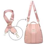 Trendy Pink Women's Backpack Set with Anti-Theft Pockets