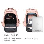 Trendy Pink Women's Backpack Set with Anti-Theft Pockets