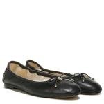 Sam Edelman Felicia Black Leather Ballet Flats
