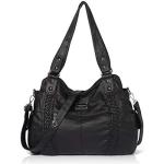 Angel Barcelo Black Soft Leather Hobo Bag