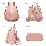 Trendy Pink Women's Backpack Set with Anti-Theft Pockets