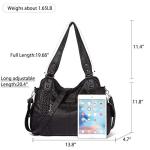 Angel Barcelo Black Soft Leather Hobo Bag