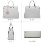 Dasein Women's Chic Satchel and Clutch Set