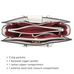 Dasein Women's Chic Satchel and Clutch Set