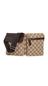 Gucci Brown Belt Bag in GG Canvas