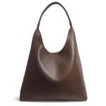 Soft Vegan Leather Hobo Bag for Women - Coffee