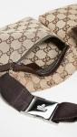 Gucci Brown Belt Bag in GG Canvas