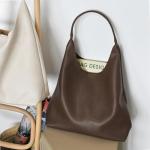 Soft Vegan Leather Hobo Bag for Women - Coffee