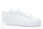 Custom White Bridal Sneakers for Comfortable Wedding Dancing