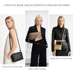 Hedexe Khaki Woven Crossbody Bag for Women