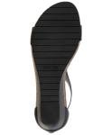 Kenneth Cole REACTION Women's Black T-Strap Wedge Sandal