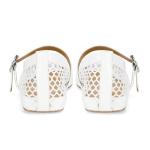 Stylish Mesh Ballet Flats for Women in White