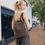 LBiayion Leather Anti-theft Backpack Purse - A-brown