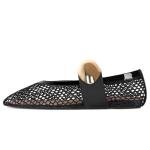 Chic Mesh Ballet Flats with Metallic Accents