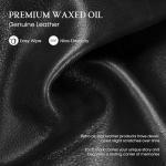 Befen Small Black Leather Tote Bag for Women