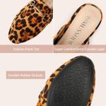 Gold Buckle Mules: Classy Slip-On Flats for Women