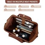 Kah&Kee Stylish Water-Resistant Leather Laptop Backpack