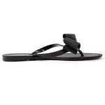 Chic Black Bow Slide Sandals for Summer Fun