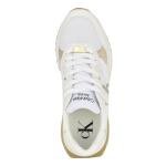 Calvin Klein Women's White/Gold Magalee Sneakers 8.5