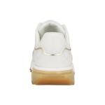 Calvin Klein Women's White/Gold Magalee Sneakers 8.5