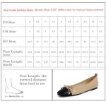 Nude Two Tone Bow Ballerina Flats for Women