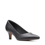 Clarks Women's Black Leather Linvale Jerica Pumps