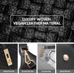 Bevgie Vegan Leather Woven Bucket Handbag