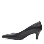 Clarks Women's Black Leather Linvale Jerica Pumps