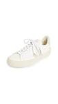 Veja Women's Campo Sneakers in White/Natural Suede