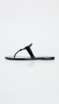 Tory Burch Miller Black Patent Thong Sandals