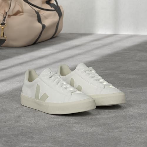 Veja Women's Campo Sneakers in White/Natural Suede