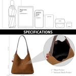Chic Black Suede Slouchy Hobo Bag for Women