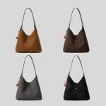 Chic Black Suede Slouchy Hobo Bag for Women