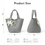 Kadynow Vegan Leather Tote Bag with Small Purse