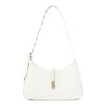 CLUCI Vegan Leather White Crossbody Shoulder Bag