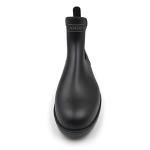 Amoji Waterproof Chelsea Rain Boots in Black