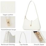 CLUCI Vegan Leather White Crossbody Shoulder Bag