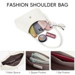 CLUCI Vegan Leather White Crossbody Shoulder Bag