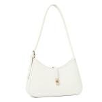 CLUCI Vegan Leather White Crossbody Shoulder Bag