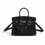 Luxury Leather Handbag for Women, Designer Crossbody Bag Top Handle Bag Versatile Fashion Accessory(Black)