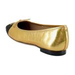 Sam Edelman Women's Marley Ballet Flat Medallion Gold/Black 7.5 Medium