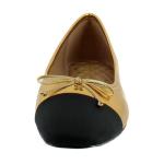Sam Edelman Women's Marley Ballet Flat Medallion Gold/Black 7.5 Medium