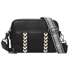 GOIACII Crossbody Bags for Women Small Vegan Leather Purse Shoulder Handbags with Adjustable Strap