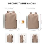 GOLF SUPAGS Stylish Laptop Backpack for Women Airline Approved Perfect for Work College and Travel Multi-Functional Casual Daypack Fits 15.6 Inch Notebook (Champagne)