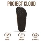 Project Cloud 100% Genuine Leather Clogs for Women Shoes - Memory Foam Insole, Non-Slip & Natural Cork Footbed Arch Support Big Buckle Womens Clogs and Mules Footwear (Manchester, NUDEACT,7.5)