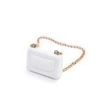 Chic White Doll Bag for Labubu 17cm Dolls