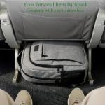 Stylish Grey Anti-Theft Laptop Backpack for Travel