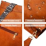 AUYOCO Vegan Leather Crossbody Bag with Guitar Straps